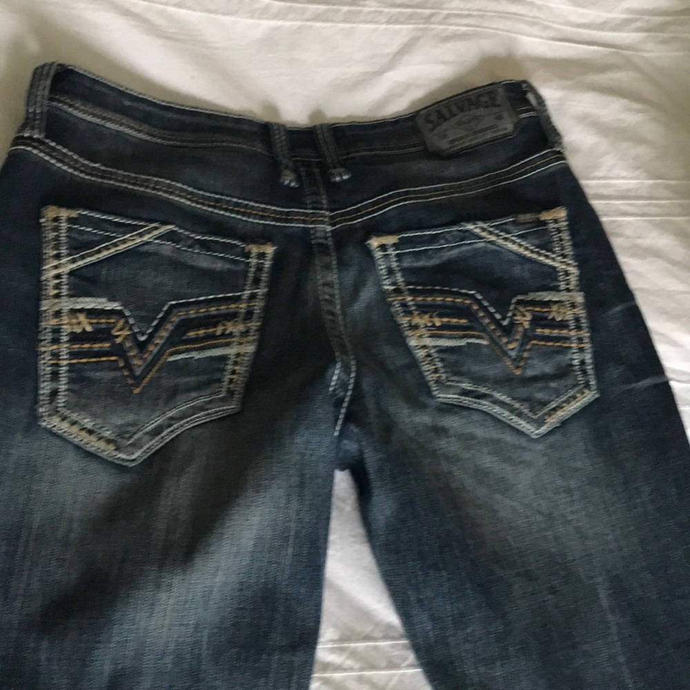 Buckle Jeans.  Salvage label.